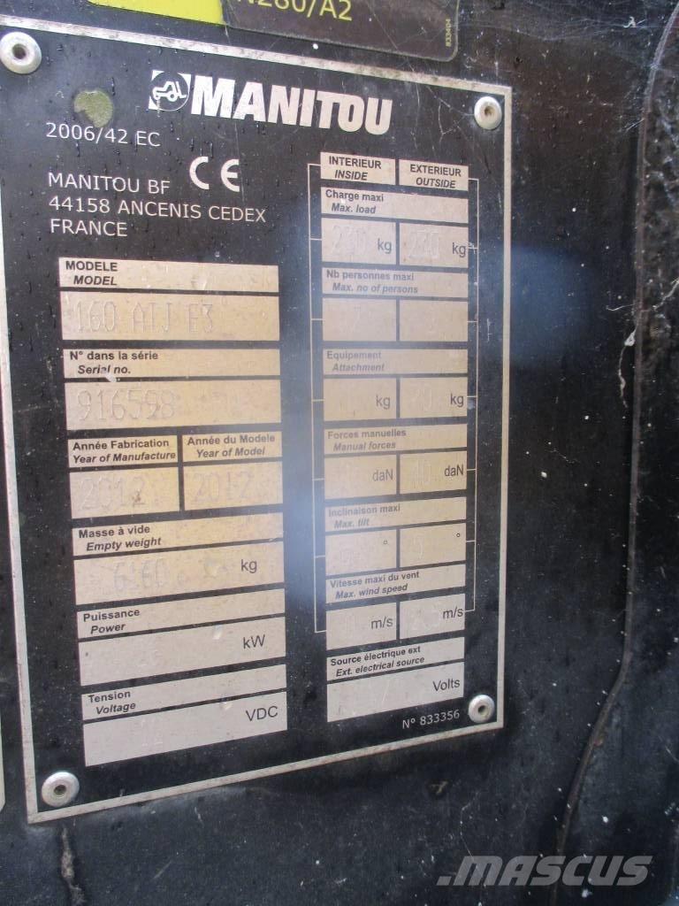 Manitou 160 ATJ Bomlifte med knækarm