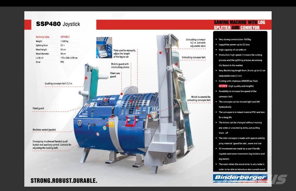 Binderberger SSP 480 Brændekløvere og træskærere