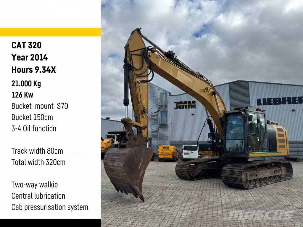 CAT 320 Gravemaskiner på larvebånd