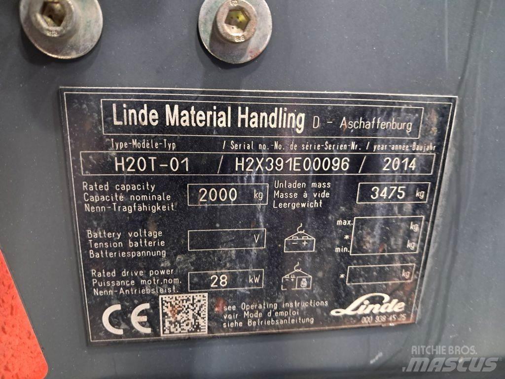 Linde H20T-01 LPG gaffeltrucks