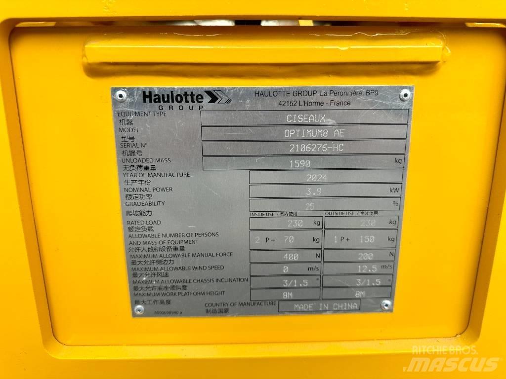 Haulotte OPTIMUM 8 Saxlifte