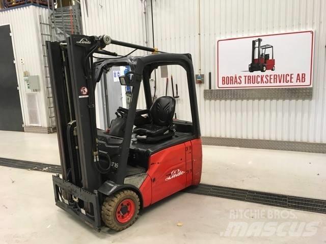 Linde E 16 H - 01 El gaffeltrucks