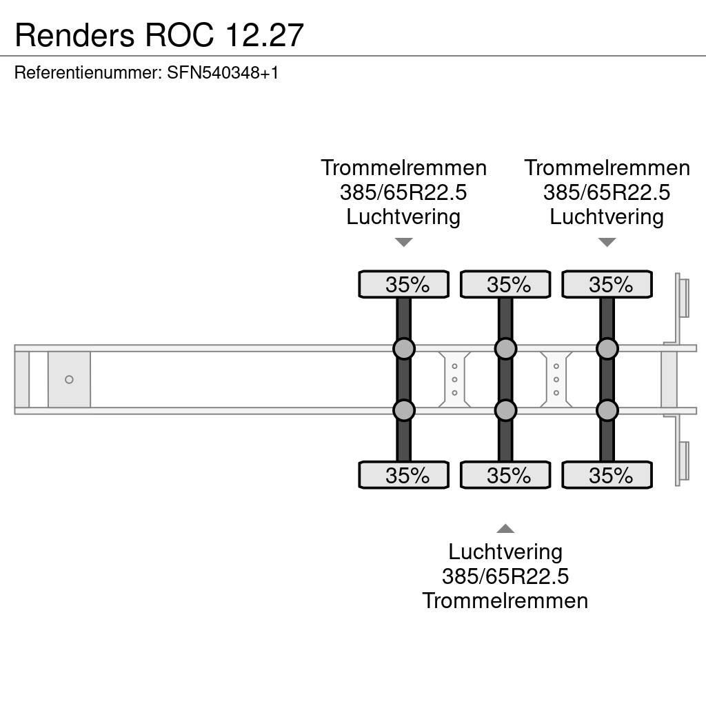 Renders ROC 12.27 Semi-trailer med lad/flatbed