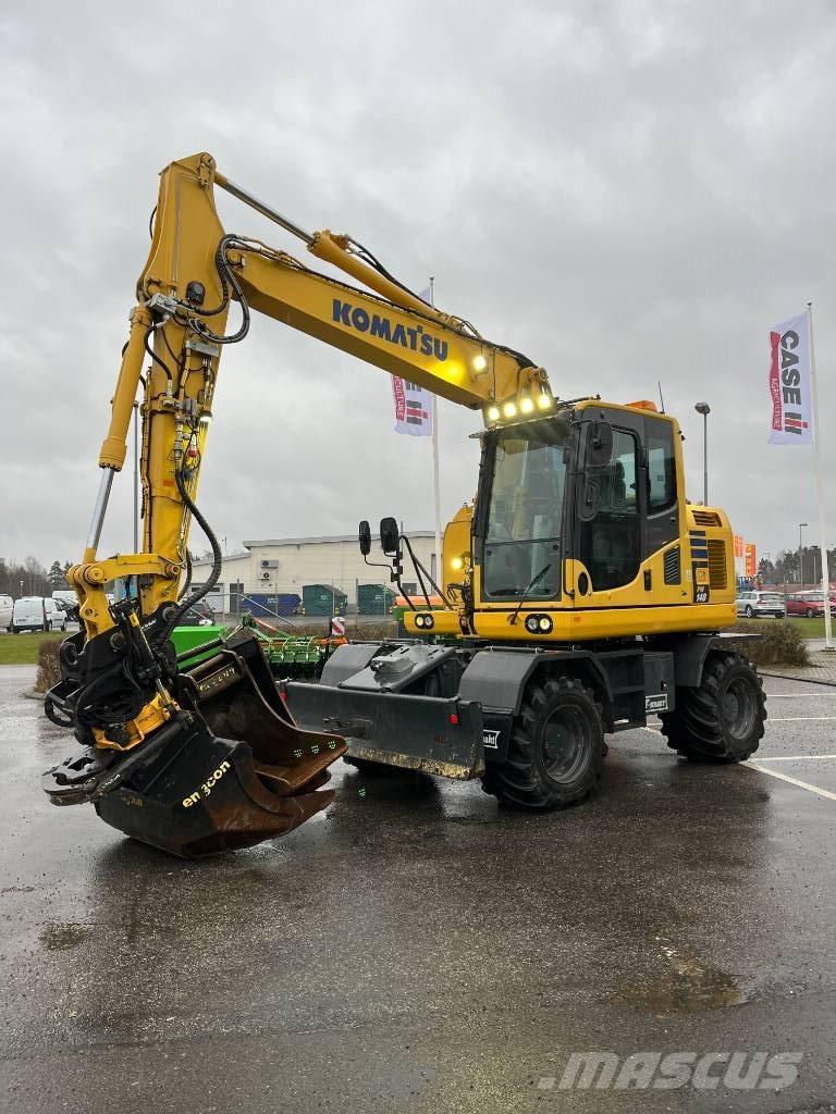 Komatsu PW148-10 Gravemaskiner på hjul