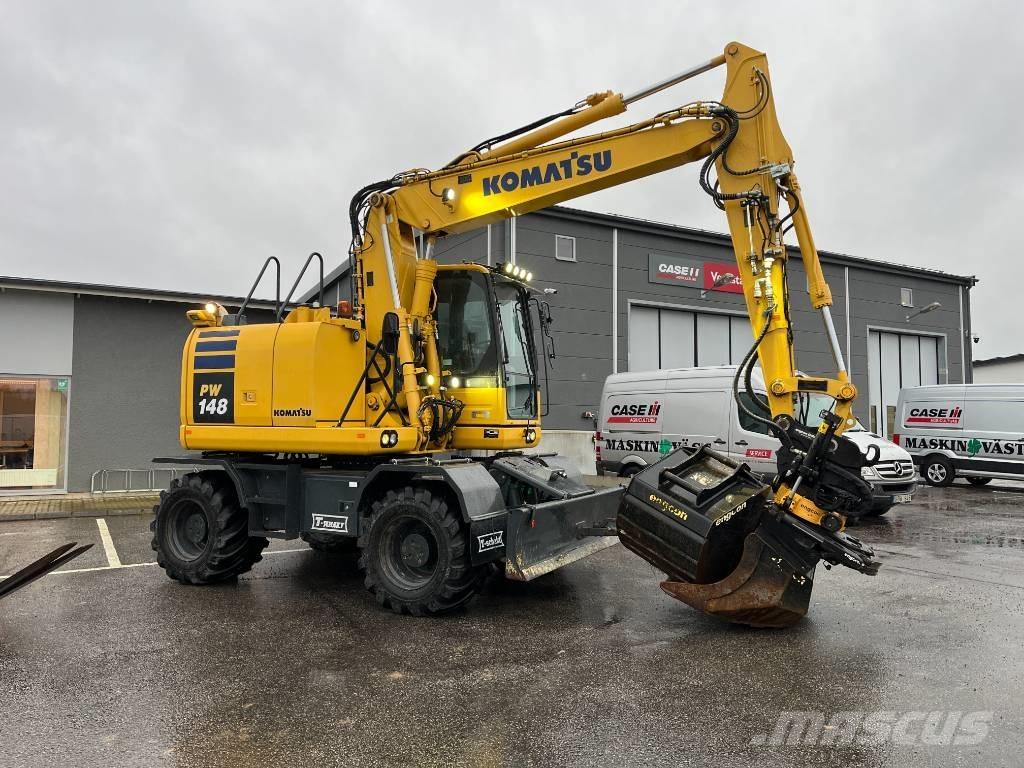 Komatsu PW148-10 Gravemaskiner på hjul