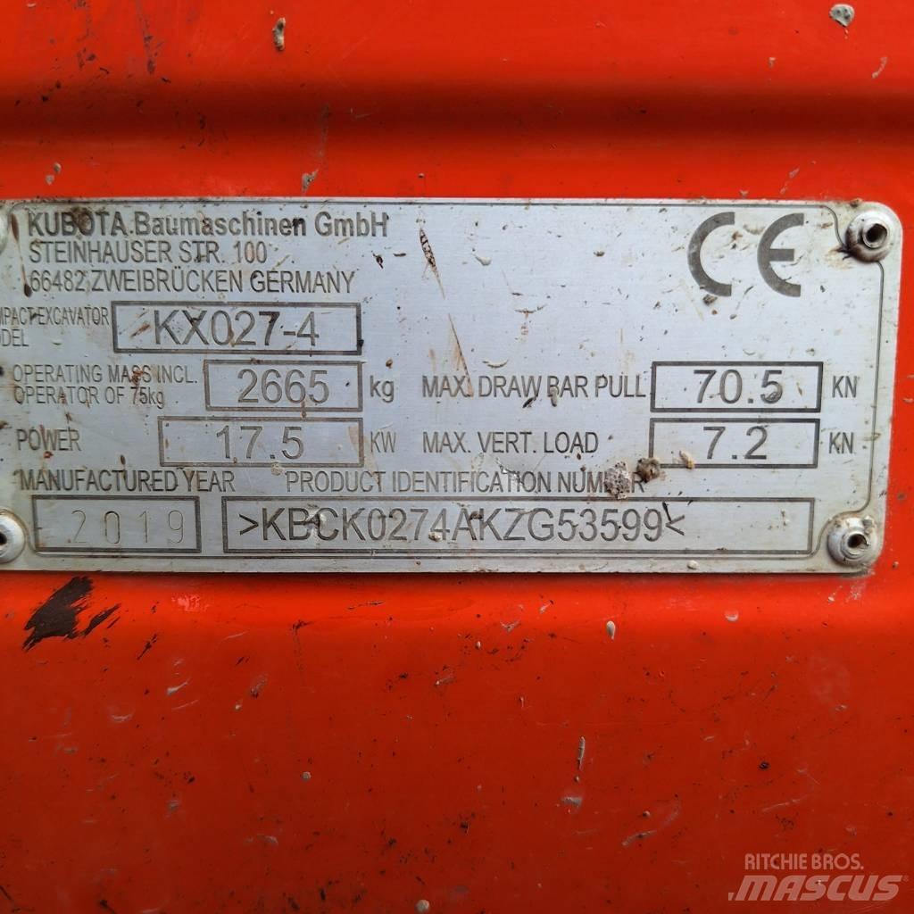 Kubota KX 027-4 Minigravemaskiner