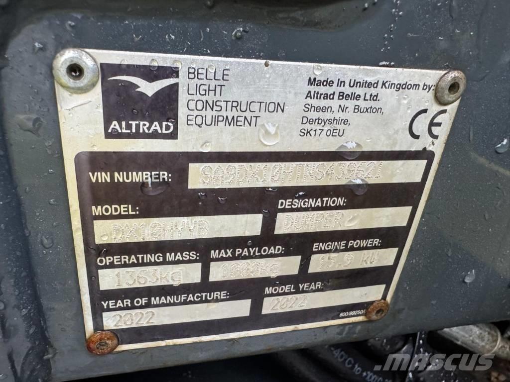 Altrad Belle DX1000 Dumpere