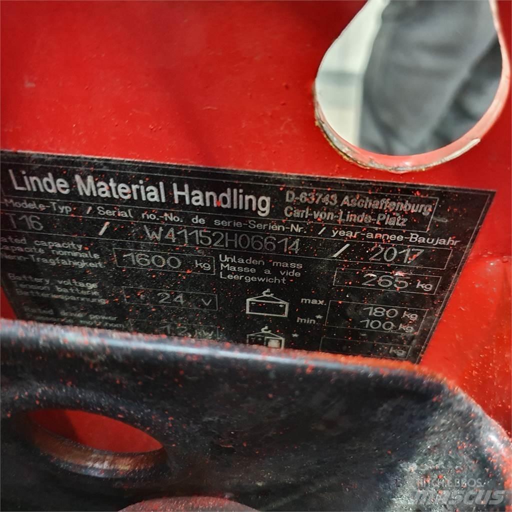 Linde T16 El-palleløftere