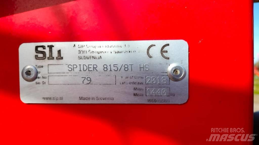 SIP SPIDER 815|8 T River og høvendere
