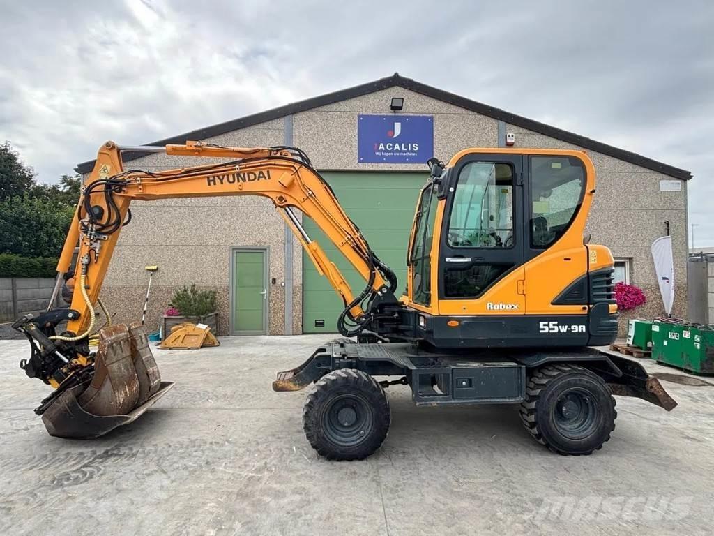 Hyundai R55W-9A Gravemaskiner på hjul