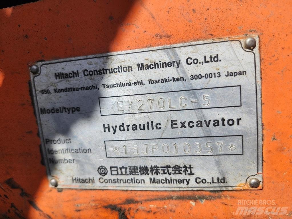 Hitachi EX 270 LC-5 Gravemaskiner på larvebånd