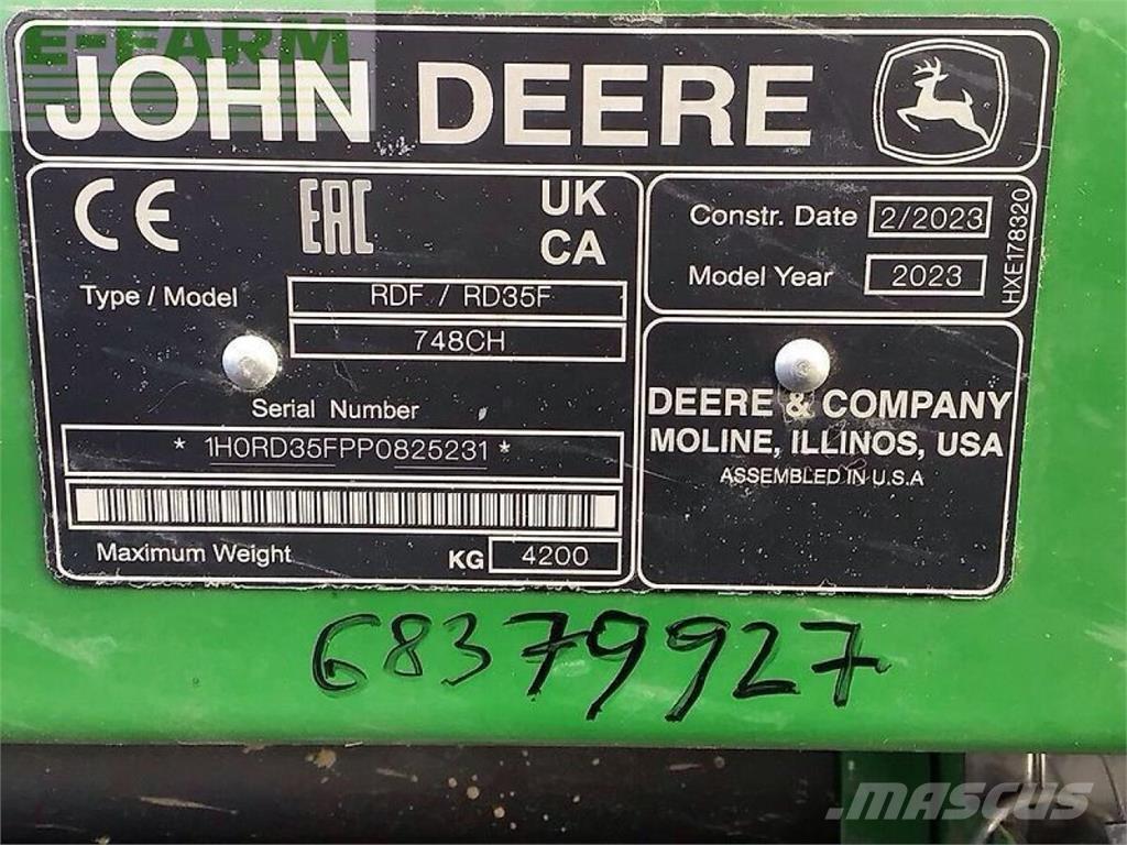 John Deere s 780 Mejetærskere