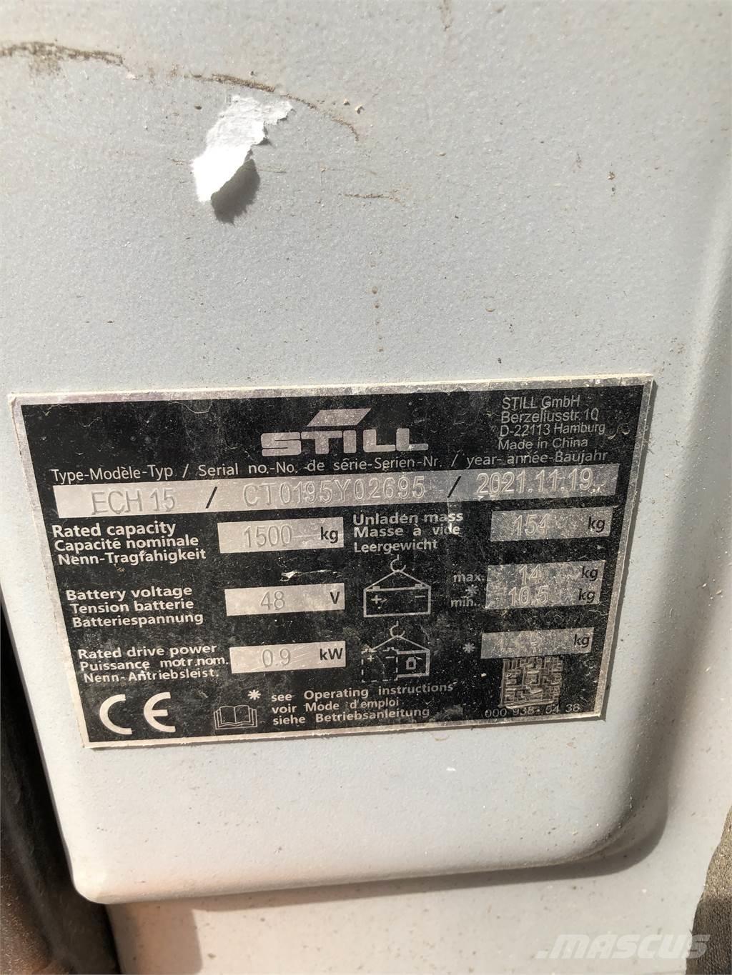 Still ECH 15 El-palleløftere