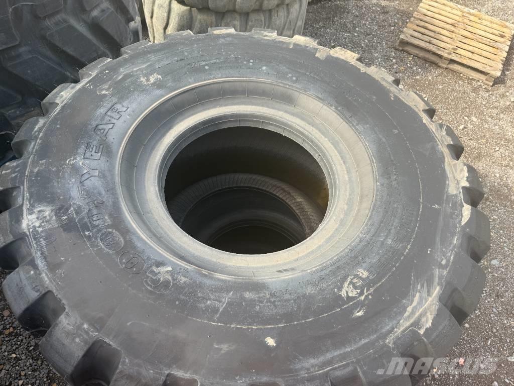 Goodyear 750/65R25 Dæk, hjul og fælge