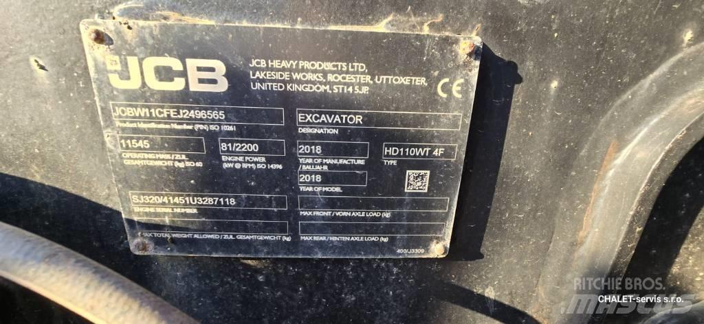 JCB 110 W Hydradig Gravemaskiner på hjul