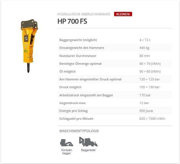 Indeco HP 700 FS Hydraulik / Trykluft hammere