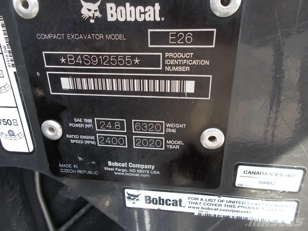 Bobcat E26GM Minigravemaskiner