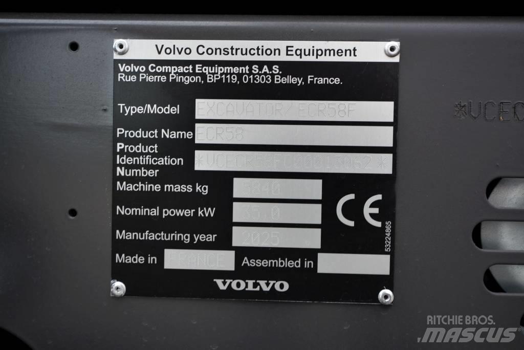 Volvo ECR 58 F Minigravemaskiner