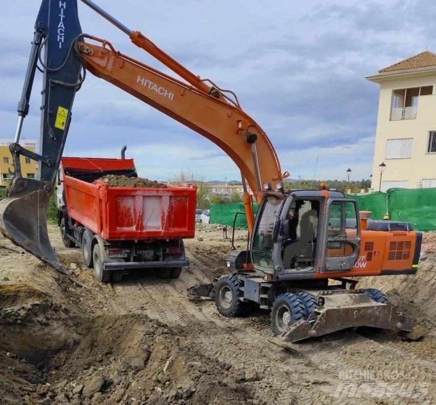 Hitachi ZX 210 W Gravemaskiner på hjul