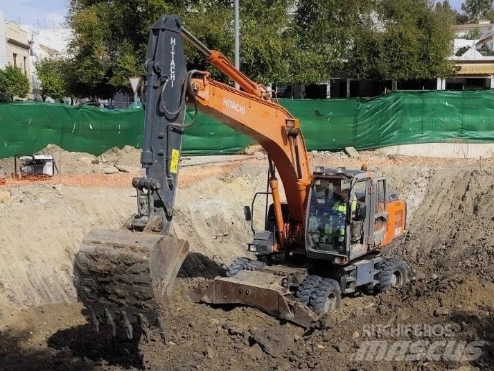 Hitachi ZX 210 W Gravemaskiner på hjul