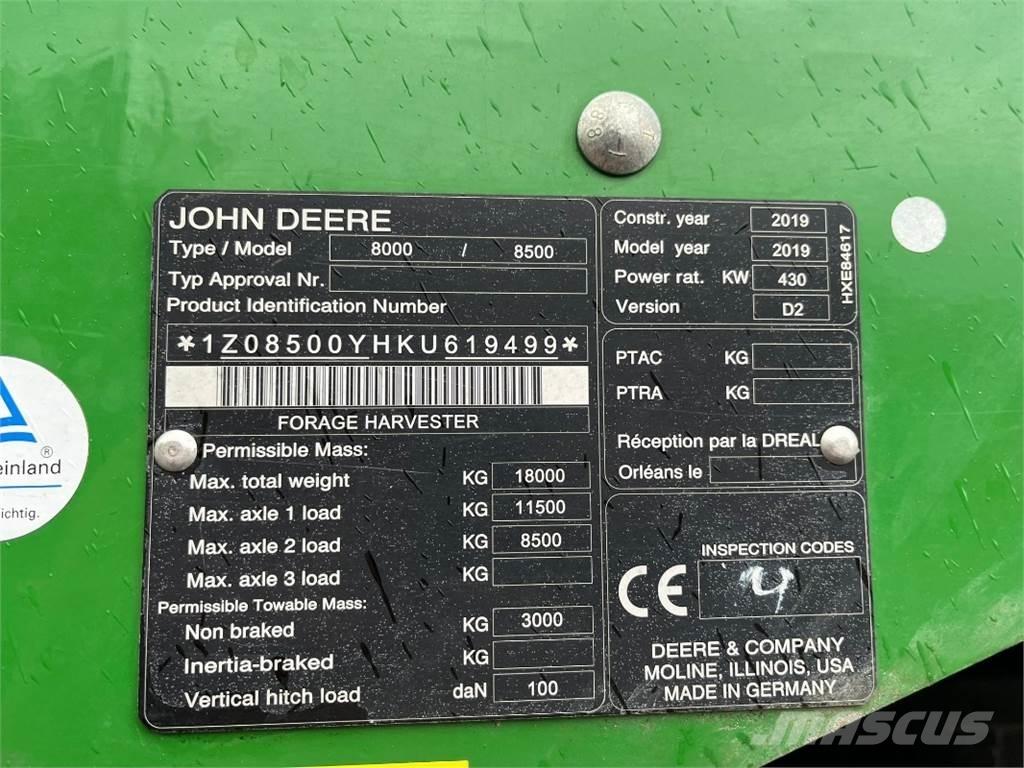 John Deere 8500 Grønthøster