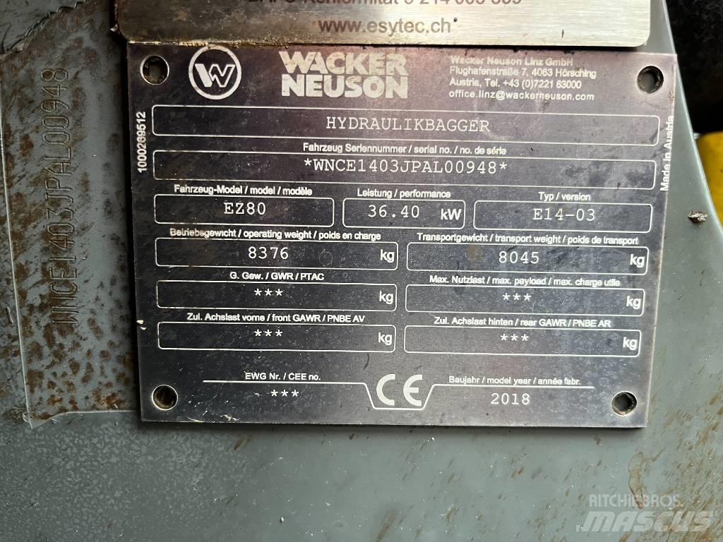 Wacker Neuson EZ 80 Midi-gravemaskiner 7t - 12t
