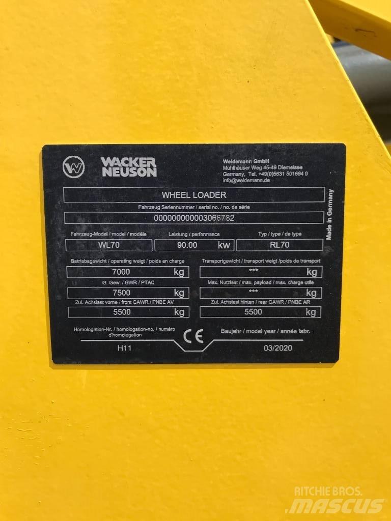 Wacker Neuson WL70 Læssemaskiner på hjul