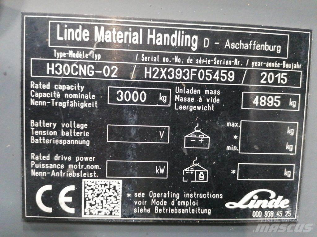 Linde H30T-02 LPG gaffeltrucks