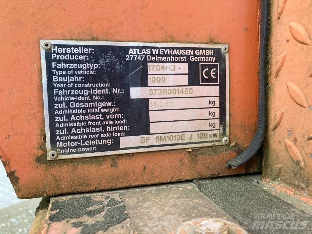 Atlas 1704 HD Gravemaskiner på larvebånd