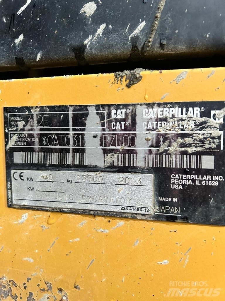 CAT 312 E Gravemaskiner på larvebånd