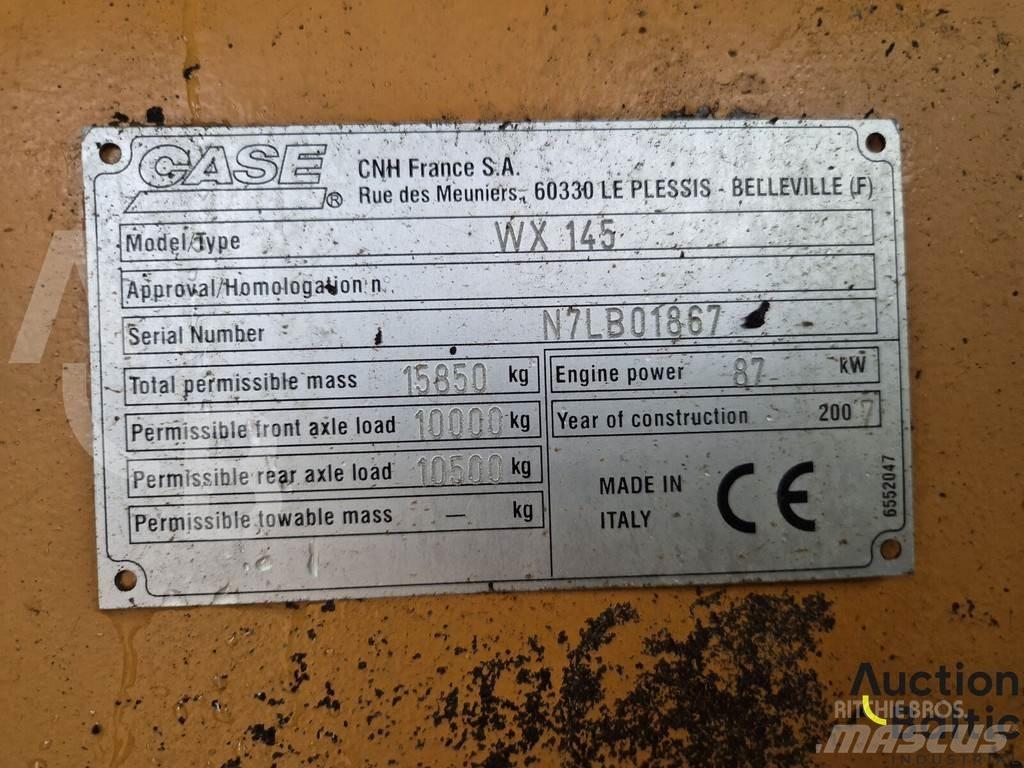 CASE WX 145 Gravemaskiner på hjul