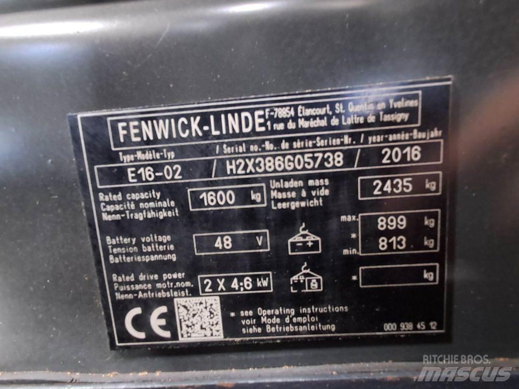 Linde E16-02 El gaffeltrucks