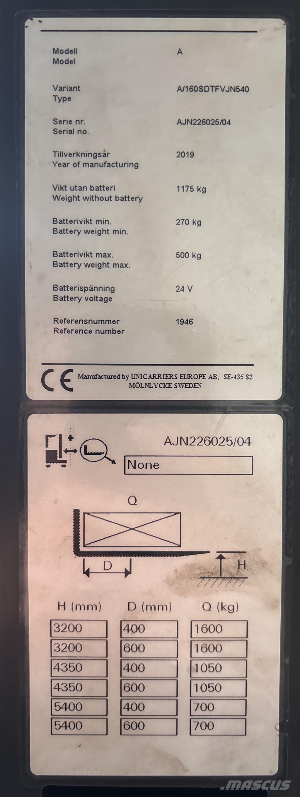 Atlet A160 Selvkørende stablere