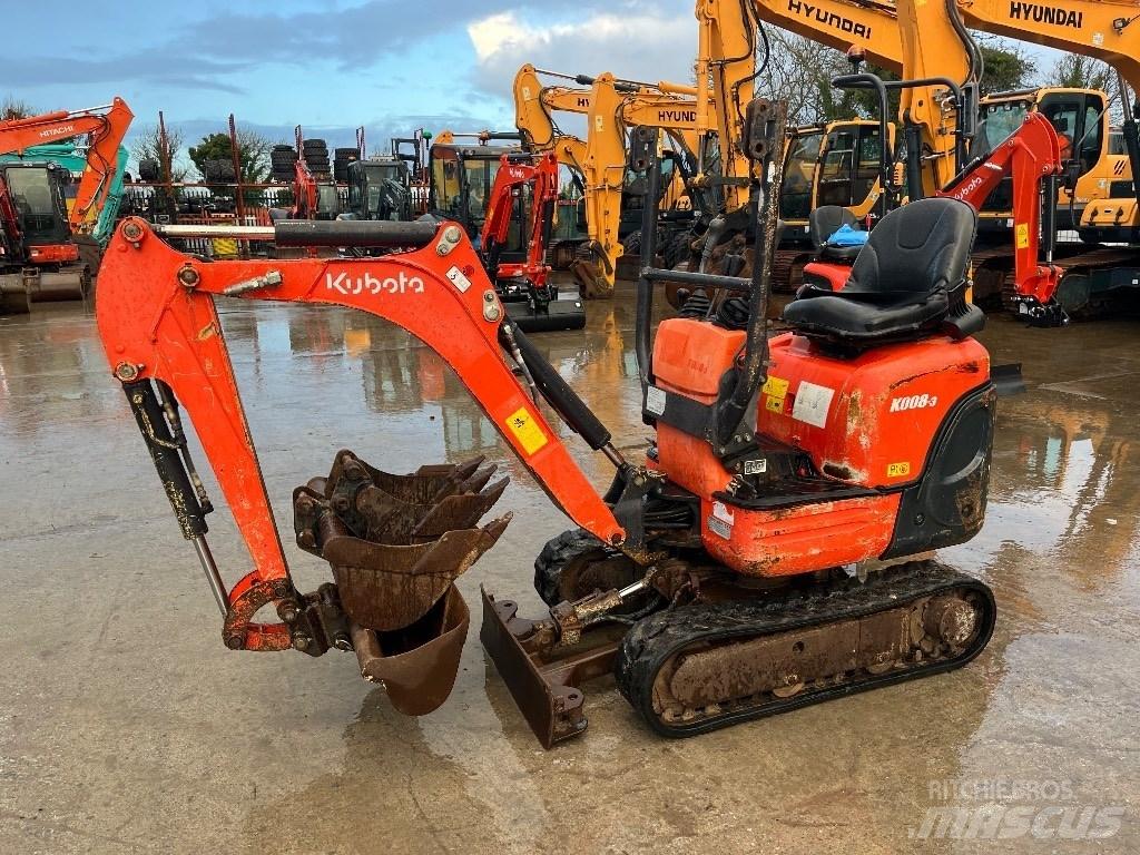 Kubota K 008-3 Minigravemaskiner