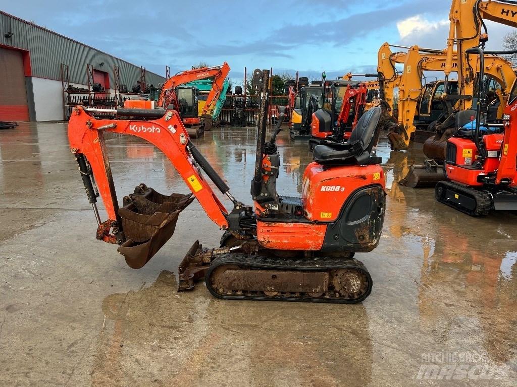Kubota K 008-3 Minigravemaskiner