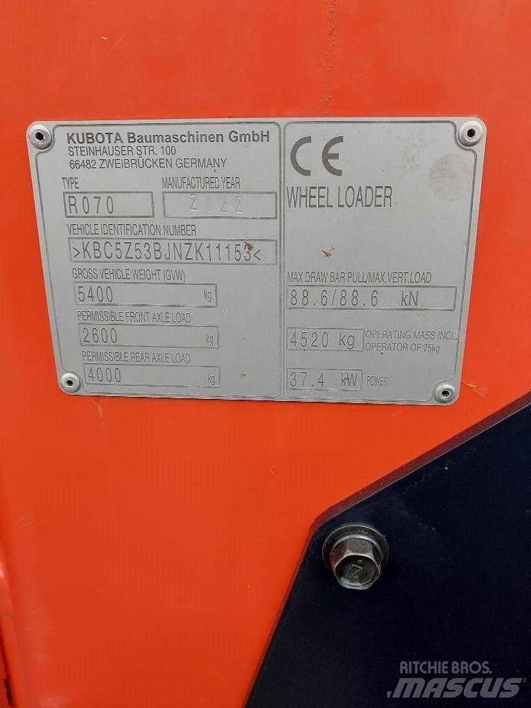 Kubota R 070 Læssemaskiner på hjul