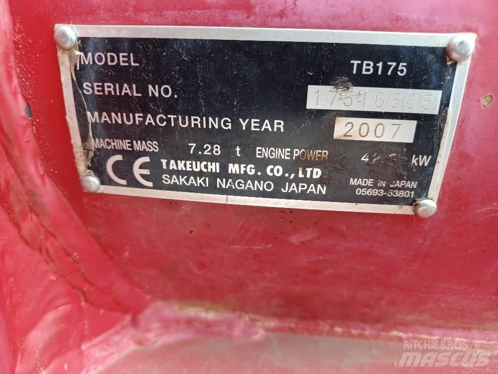 Takeuchi TB175 Midi-gravemaskiner 7t - 12t