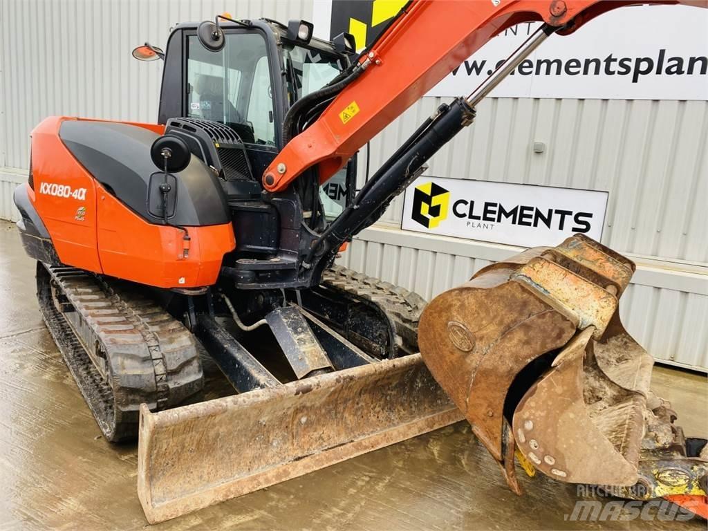 Kubota KX080-4a Midi-gravemaskiner 7t - 12t