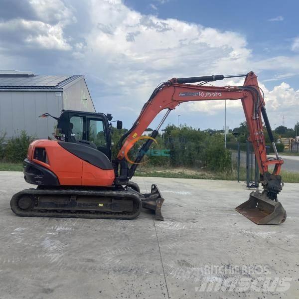 Kubota KX080-4 Gravemaskiner på hjul