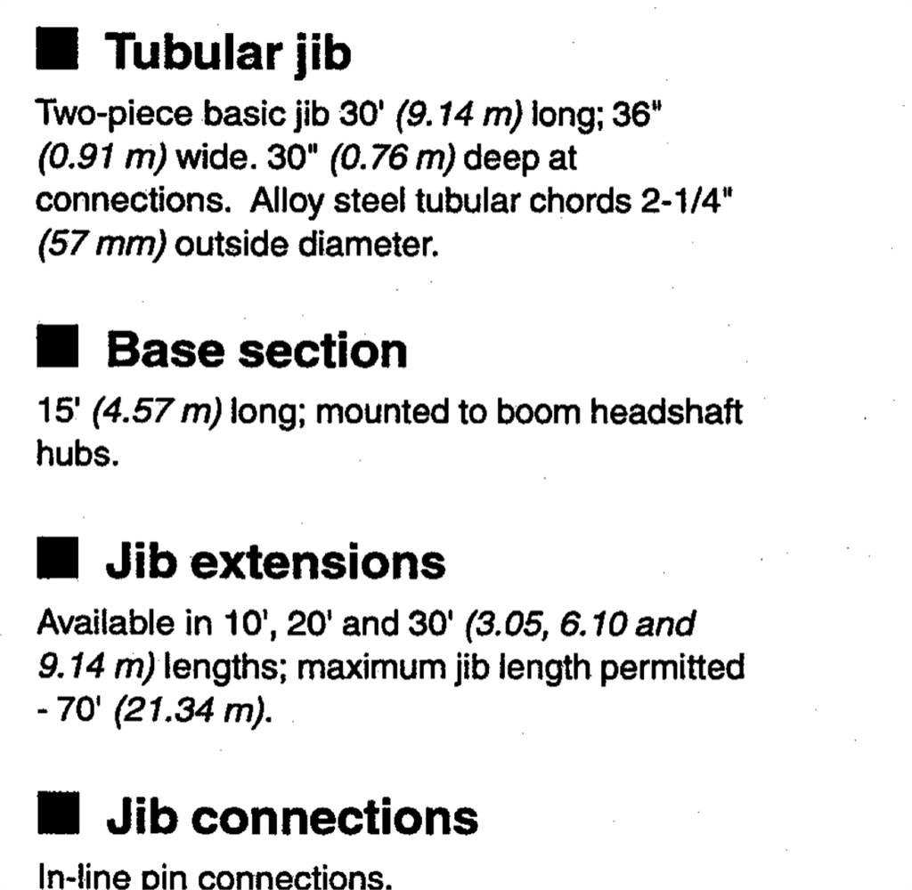 Link-Belt 21M0635 Booms og dippers
