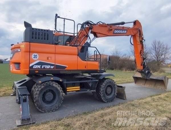 Doosan DX 170 W-7 Gravemaskiner på hjul