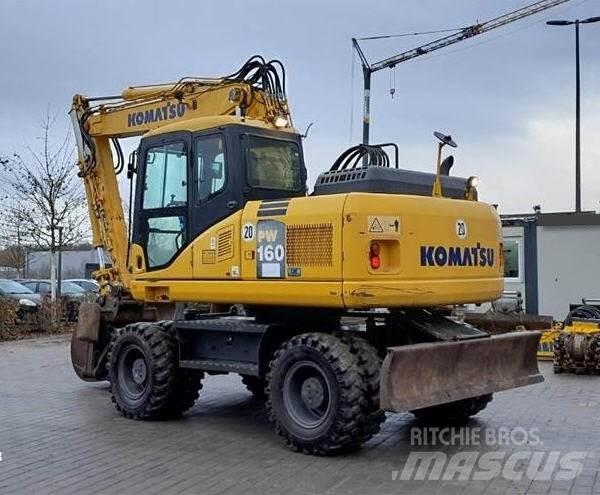 Komatsu PW 160-7E0 Gravemaskiner på hjul