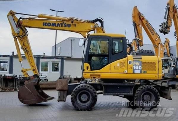 Komatsu PW 160-7E0 Gravemaskiner på hjul