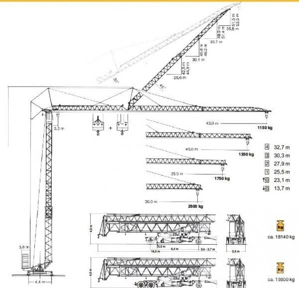 Liebherr 63 K Tårn kraner