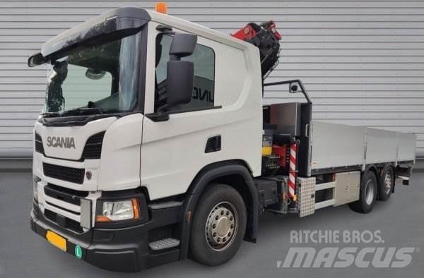 Scania P410 Lastbil med kran