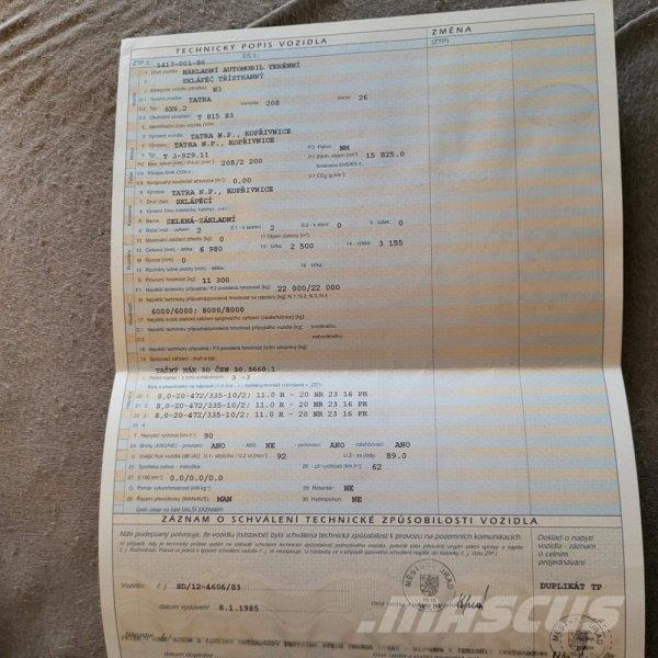 Tatra 815 Lastbiler med tip