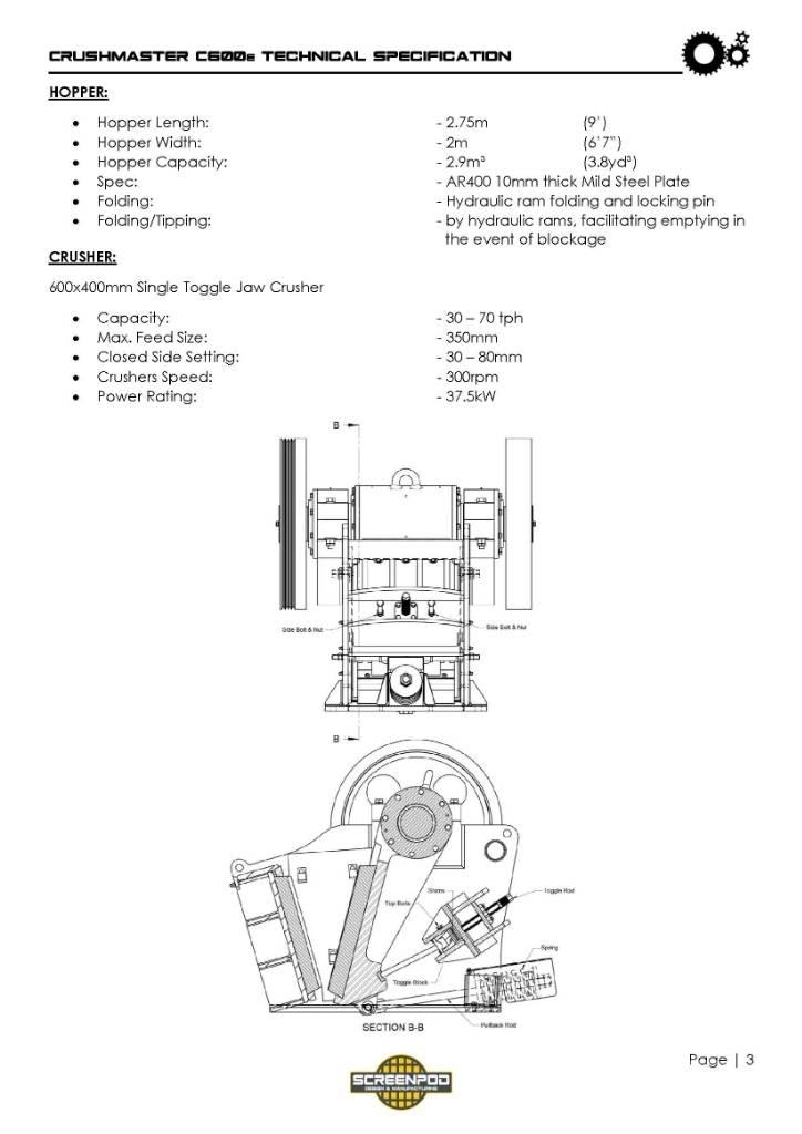 Screenpod C600 Mobile knusere