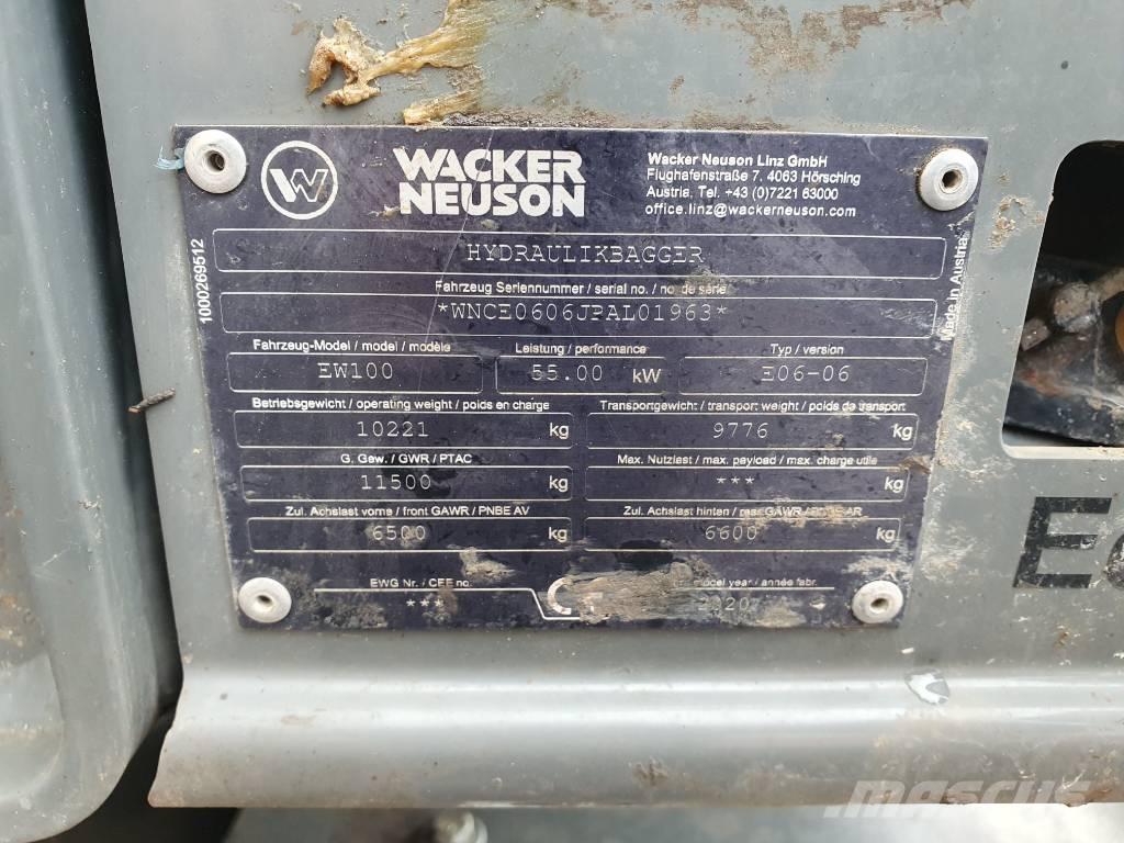 Wacker Neuson EW100 Gravemaskiner på hjul