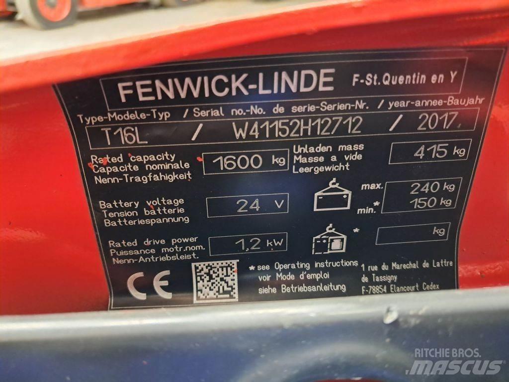 Linde T16L El-palleløftere