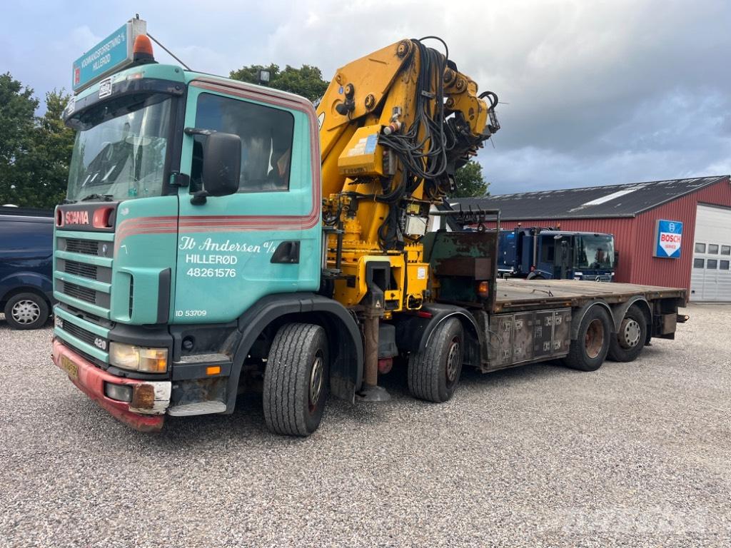 Scania 124 G 420 Lastbil med kran